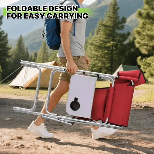 Miniatura 5 de Magshion Silla alta de director para personas mayores y maquilladores, altura del asiento de 31 pulgadas, capacidad de 250 libras, silla plegable