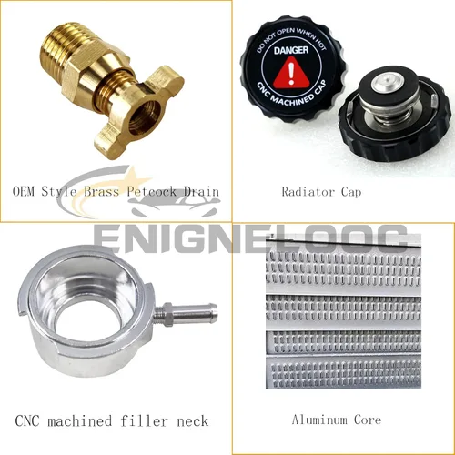 Miniatura 8 de Relé de ventilador de aluminio de 4 filas para Jeep Wagoneer Cherokee J10 J20 J-100 J-2500 J-2600 J-4600 J-4700 J-4800 5.9L/6.6L V8 1973 1974 1975