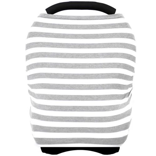 Fundas de asiento de automóvil para bebés – Funda de lactancia multiusos, toldo para asiento de automóvil, fundas de lactancia, bufandas de Gris a