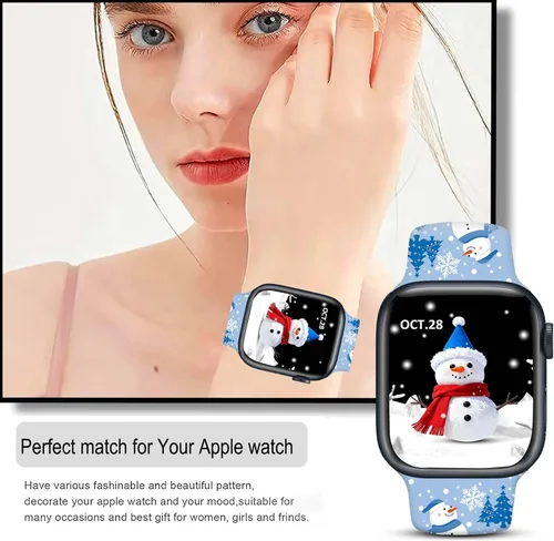 Miniatura 6 de Bandas de reloj de vacaciones compatibles con Apple Watch para mujeres y hombres de 38mm 40mm 41mm 42mm 44mm 45mm 46mm 49mm, para iPhone, iWatch