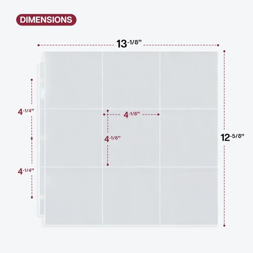 Miniatura 3 de Dunwell Fundas para álbumes de fotos de 4 x 4 pulgadas (paquete de 25), se adapta a carpetas de álbumes de 3 anillos de 12 x 12 pulgadas, páginas