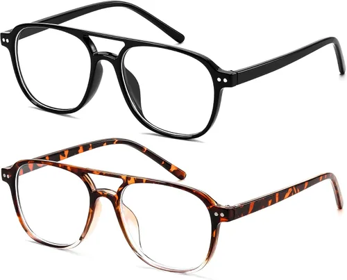 Miniatura 13 de FEISEDY Gafas de bloqueo de luz azul para mujeres y hombres, cuadrados, ligeros, antifatiga ocular y deslumbramiento UV B0141