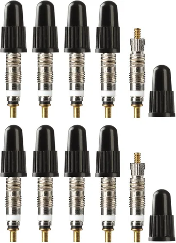 Miniatura 3 de RocRide Núcleos de válvula Presta con herramienta de extracción y 10 núcleos y 10 tapas para neumáticos sin cámara. Compatible con montaña