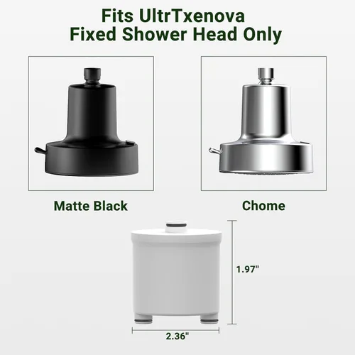 Miniatura 4 de Cartucho de repuesto para filtro de ducha, filtros suavizantes de agua para agua dura, elimina el cloro y los productos químicos, restaura