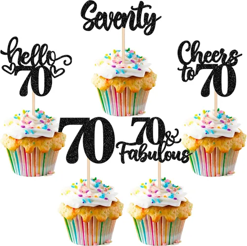 Miniatura 47 de 30 piezas de adornos para cupcakes de 12 cumpleaños feliz, brillantes doce, hola 12, felicitaciones a 12 años, adornos para cupcakes, 12