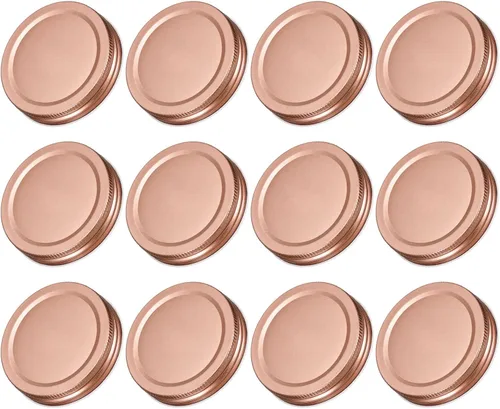 Miniatura 9 de uxcell Tapas para tarros de conserva, 2.76 pulgadas, boca regular, tapas de placa de hojalata a prueba de fugas para conservas de cocina