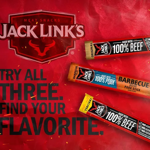Miniatura 7 de Jack Link's Palitos de Carne, Receta Barbacoa de Cerdo - Palitos de Snack de Proteína con 5g de Proteína, Palitos de Snack de Carne Hechos con 100%