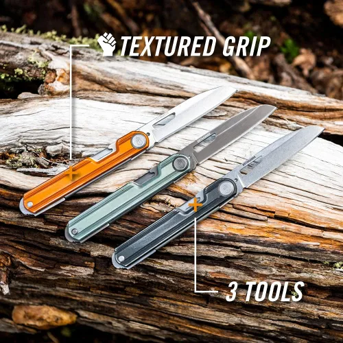 Miniatura 4 de Gerber Gear Armbar Slim Cut, Navaja de bolsillo, Multiherramienta con tijeras, Baltic Haze