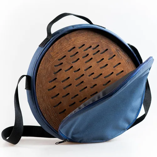 Miniatura 22 de Tambor oceánico de madera de cascada de 20 pulgadas meditativo para baño de sonido relajante forma de géiser (sin bolsa)