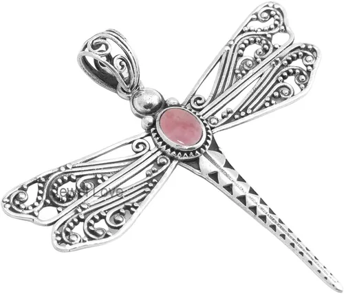 Miniatura 30 de Collar de plata de ley 925 para mujer, collar con colgante de piedras preciosas auténticas, collar con colgante hipoalergénico para regalo