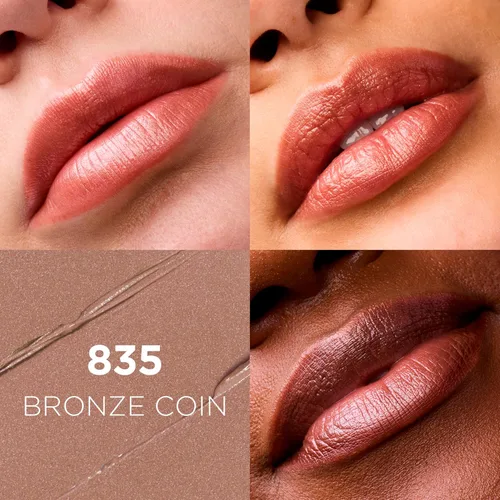 Miniatura 2 de L'Oréal Paris Colour Riche Original Cremoso, Lápiz Labial Satinado Hidratante con Aceite de Argán y Vitamina E, Moneda de Bronce, 1 Unidad Bronce