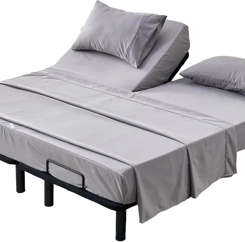 Miniatura 12 de Kingnex Sábanas de sofá cama individual para sofá cama extraíble de 36 x 72 pulgadas, microfibra suave de doble cepillado 1800, 3 piezas incluyen 1
