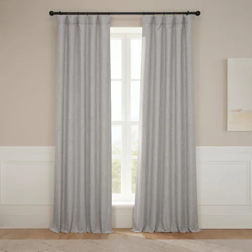 Miniatura 74 de HPD Half Price Drapes - Cortinas de lino sintético para sala de estar (2 paneles) - 100 pulgadas de ancho x 84 pulgadas de largo - Cortinas