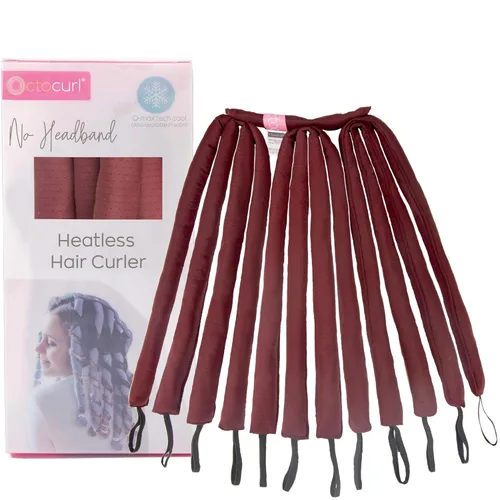 Miniatura 18 de Octocurl Rizador de pelo sin calor sin diadema, suave envoltura rizadora de pulpo para rizos nocturnos, espiral, suelto, ondas de playa, peinado sin