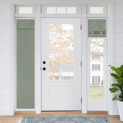 Miniatura 68 de RYB HOME 2 Paneles Cubierta de Ventana de Puerta de Aula, Persianas Opacas para Ventanas y Puertas de Aula Cubierta Persianas de Confinamiento