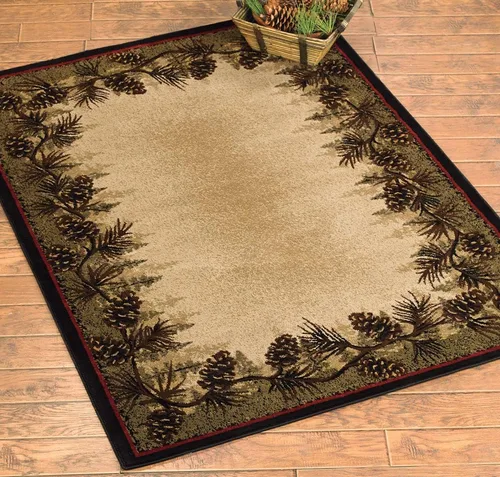 Miniatura 5 de BLACK FOREST DECOR Village Pines Alfombra - 2 x 4, polipropileno, resistente a las manchas, alfombra de área para interiores, 2 pulgadas de ancho x