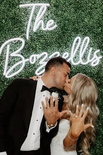 Miniatura 5 de Letrero LED grande personalizado para bodas, luces de neón personalizadas profesionales para pared, aplicables a bodas, salón de belleza, bar