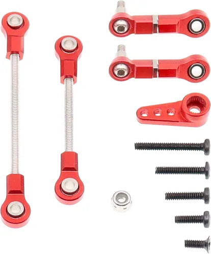Miniatura 4 de Varilla de enlace de dirección delantera de metal, varillas, servo brazo 28T, compatible con WLtoys 1/28 284131 K969 k979 k989 k999 P929 RC Car
