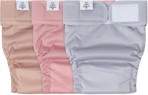 CuteBone Pañales lavables para perras hembras, sin agujero para la cola, paquete de 3 pantalones reutilizables de entrenamiento para el período de