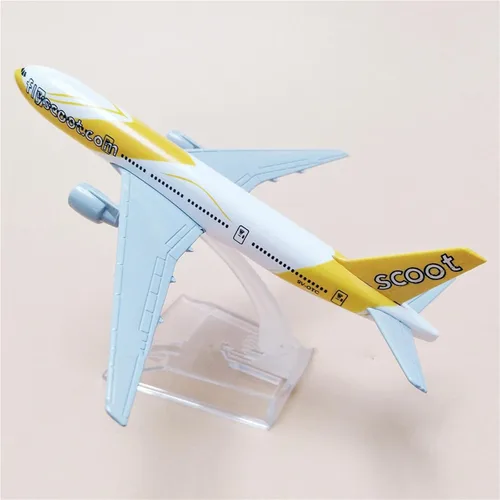 Miniatura 4 de 1/400 Escala Diecast Singapur 777 Modelo Avión Modelo Airbus Aviación Ciencia Exposición