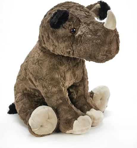 Miniatura 7 de The Petting Zoo Rinoceronte de peluche, regalos para niños, animales salvajes del zoológico Onez, juguete de peluche de rinoceronte texturizado
