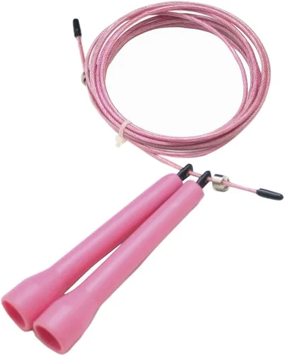 Miniatura 6 de DA VINCI Cuerda de salto de cable ajustable de 10 pies, súper rápida para dobles