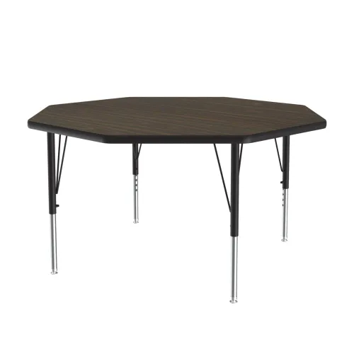 Miniatura 49 de Correll Mesa de Actividades Rectangular para Aula de 24"x36", Altura Ajustable (19"-29"), Granito Negro Laminado Térmico Fusionado Duradero