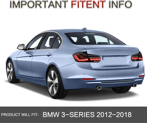 Miniatura 6 de VLAND Conjunto de luces traseras OLED para BMW M3 / Serie 3 F30 F35 F80 Sedan 6ª generación 2012-2018, lámpara trasera mejorada con escamas de 13-18