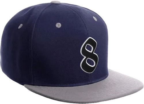 Miniatura 781 de Daxton Gorra clásica con visera de billete plano con letras del alfabeto inglés antiguo de la A a la Z