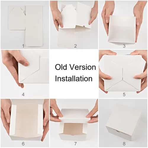 Miniatura 3 de MESHA Cajas de regalo blancas de 6 x 6 x 4 pulgadas, 50 unidades, caja de propuesta de dama de honor, cajas de regalo pequeñas de papel reciclado