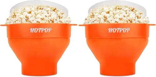 The Original HOTPOP - Palomitas de maíz para microondas, máquina de palomitas de maíz, cuenco plegable sin BPA y apto para lavavajillas, 20 colores
