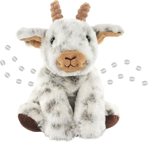 The Petting Zoo Peluche de cabra de peluche, regalos para niños, animales salvajes de granero de vida silvestre, juguete de peluche de cabra de 9