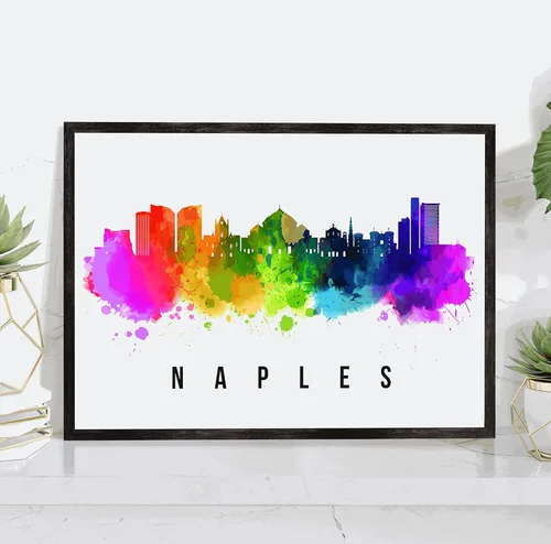 Miniatura 43 de Póster de Kazan Skyline Russia, pintura de paisaje urbano de Kazán, póster de Rusia, impresión de paisaje urbano de Kazán y monumentos, arte