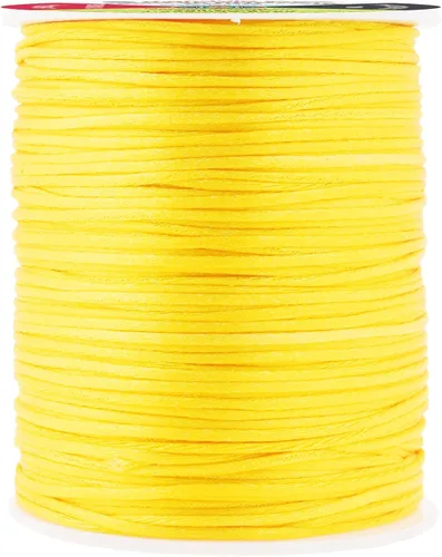Miniatura 141 de Mandala Crafts Cordón de Satén de Nailon 2mm Cordón Rattail Champagne - 100 Yardas Cordón de Nailon Chino para Nudos Cordón de Seda Cola de Rata