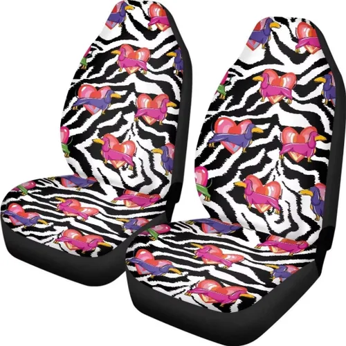 Miniatura 36 de Fundas de asiento de coche con estampado de bandera estadounidense, fundas cómodas para asientos de automóvil, duraderas, ajuste universal