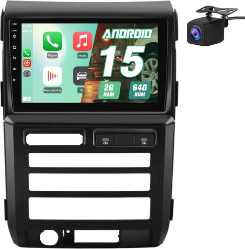 Radio de coche para Ford F150 Radio, 2009 2010 2011 2012 para F150 Android estéreo de coche con pantalla de 9 pulgadas, Carplay, pantalla táctil,