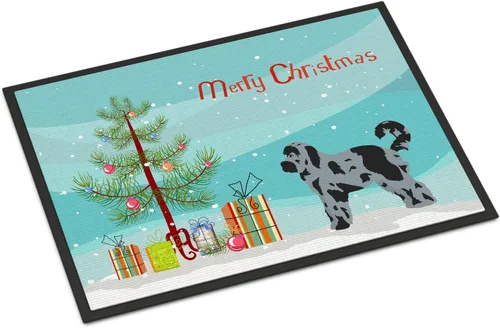 Miniatura 86 de Caroline's Treasures CK3799MAT Akita Shepherd - Tapete de árbol de Navidad de 18 x 27 pulgadas, tapete para puerta delantera, interior y exterior