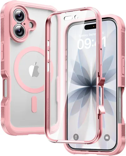 Miniatura 172 de Diaclara - Funda compatible con iPhone 11, carcasa resistente de cuerpo completo con protector de pantalla integrado sensible al tacto y Transparente