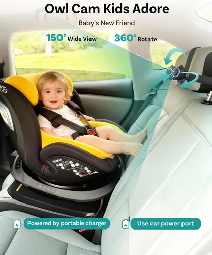 Miniatura 3 de OTTOCAST Adaptador de coche para cuidado de cabina con cámara de auto para bebé, pantalla inalámbrica CarPlay en CarScreen 2026, monitor de bebé