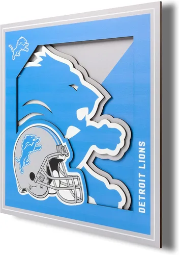 Miniatura 24 de YouTheFan Arte de pared de la serie de logotipos 3D con licencia oficial de la NFL, hecho de múltiples capas, listo para colgar en la pared, diseño