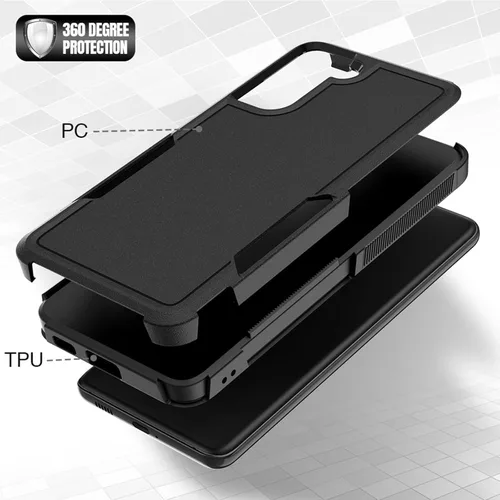 Miniatura 5 de Funda para Samsung Galaxy S21 Plus: funda protectora de doble capa resistente para teléfono celular a prueba de golpes con protector de pantalla