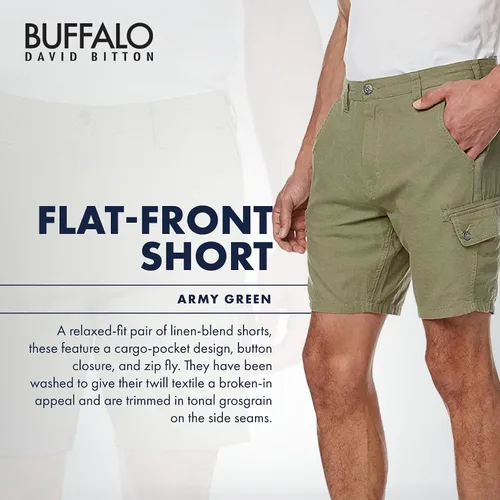 Miniatura 3 de Buffalo David Bitton Pantalón corto con frente plano para hombre