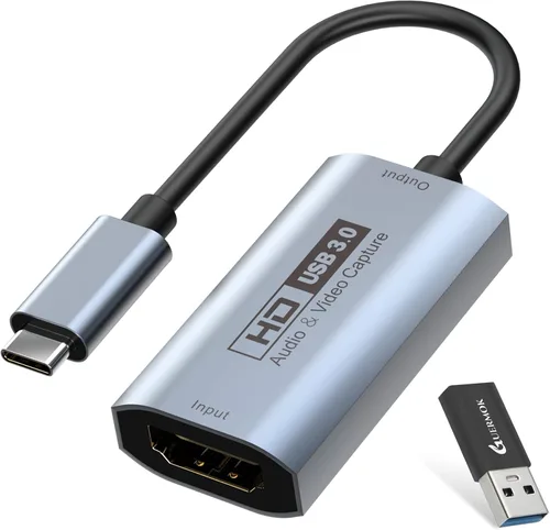 Miniatura 9 de GUERMOK Tarjeta de captura de video, USB 3.0 HDMI a USB-C dispositivo de captura, transmisión y grabación a 2K @30FPS 1080P @60FPS, compatible