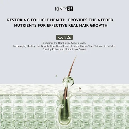 Miniatura 5 de Kintor Sueros de densidad capilar KX-826 al 0.5%, bloqueador de DHT, reparación del cabello, más grueso, fortalecedor, cabello más sano y de aspecto
