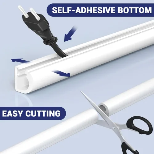 Miniatura 3 de Ocultador de cable de pared, oculto de cable flexible, ocultador de alambre de silicona autoadhesivo Aplicable a televisores para el hogar