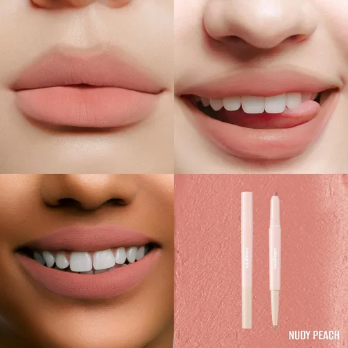 Miniatura 2 de COLORGRAM Todo en Uno Creador de Labios 03 Beige Melocotón Delineador de Labios y Contorno Versátil con Tonos Naturales, Acabado Mate, Labios Más