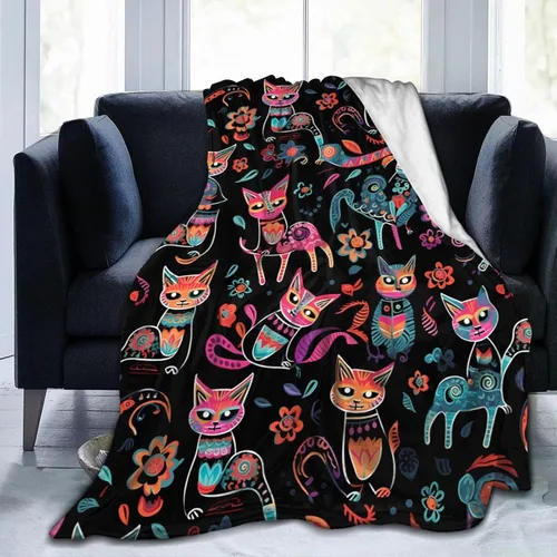 Miniatura 12 de Ouqiuwa Hermosa manta vintage para mujeres afroamericanas, manta de franela de microfibra de felpa de 40 x 30 pulgadas para cama, sofá, campamento