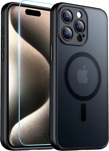 Miniatura 18 de Red2Fire Funda magnética para iPhone 13 Pro Max, protección completa mejorada de la cámara, compatible con MagSafe, funda protectora translúcida