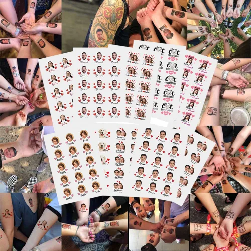 Miniatura 6 de Tatuajes temporales personalizados para fiestas, tatuajes divertidos de cerveza, regalo de cumpleaños para adultos, amigas, mujeres y hombres