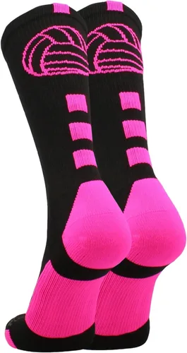 Miniatura 6 de MadSportsStuff Calcetines de voleibol para niñas, mujeres y adolescentes en la longitud de la tripulación